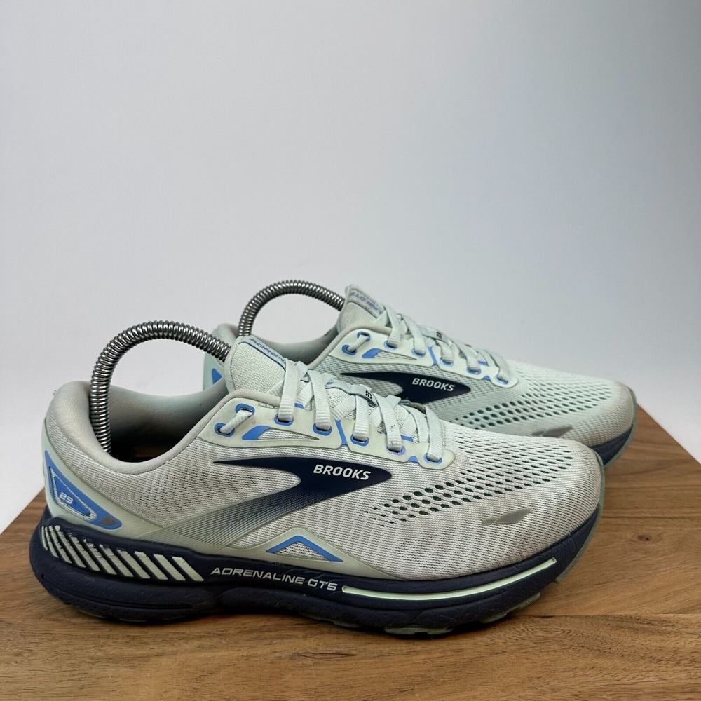 Womens Brooks Adrenaline GTS 23 Blue Athletic Running Sneakers Shoes Size 9.5 D